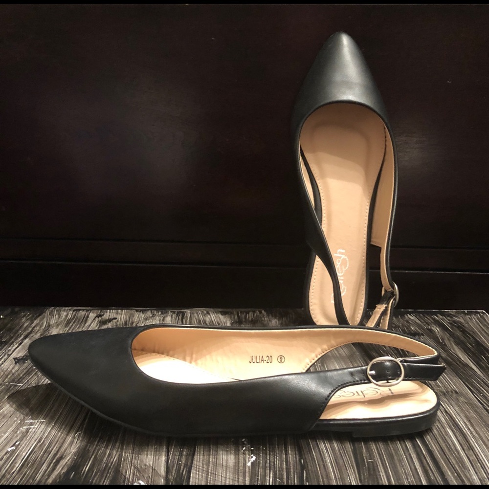 Flat open back sandal